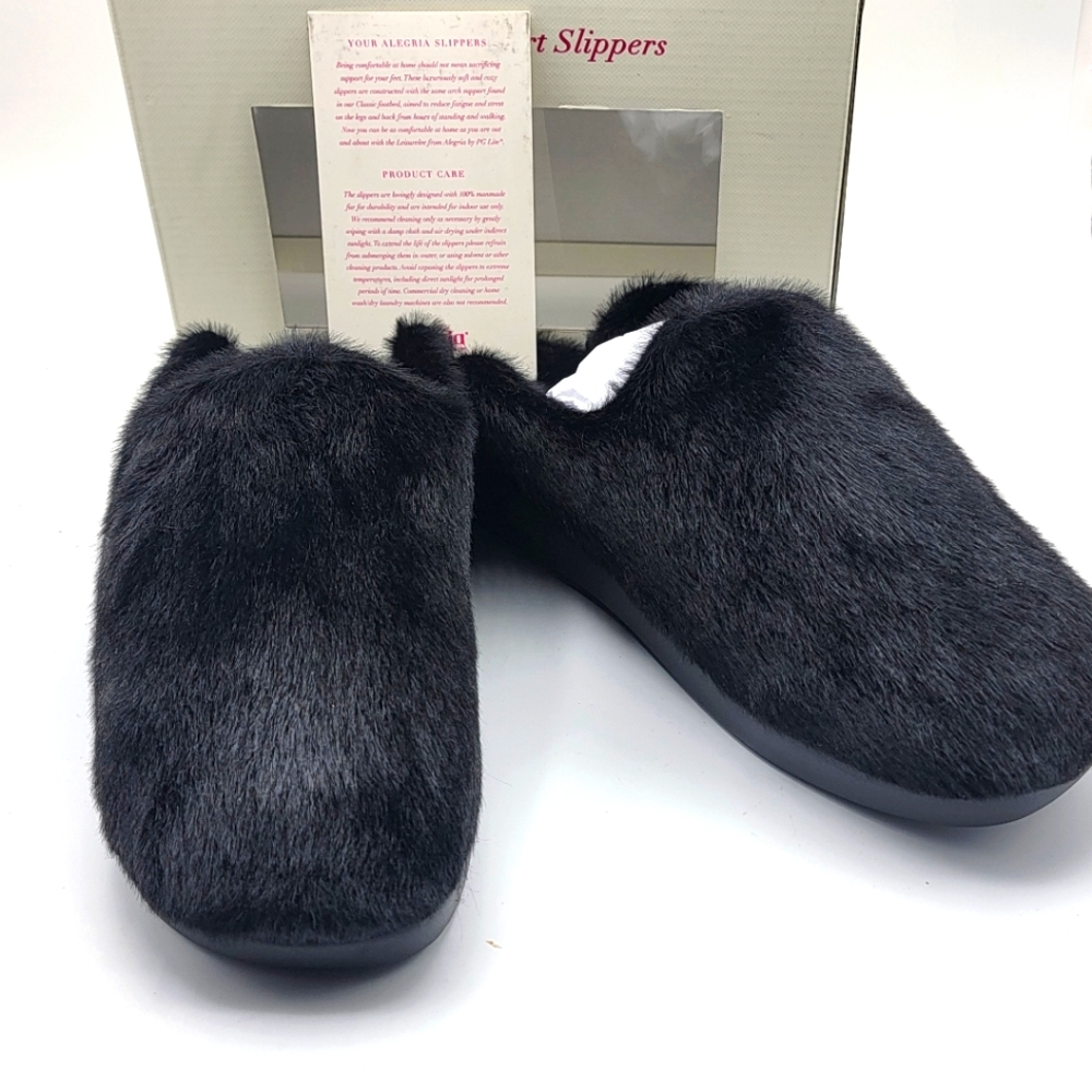 NEW WITH BOX!!! Alegria Leisurelee 2 Women's Slipper Black‎ 10.5-11 M US